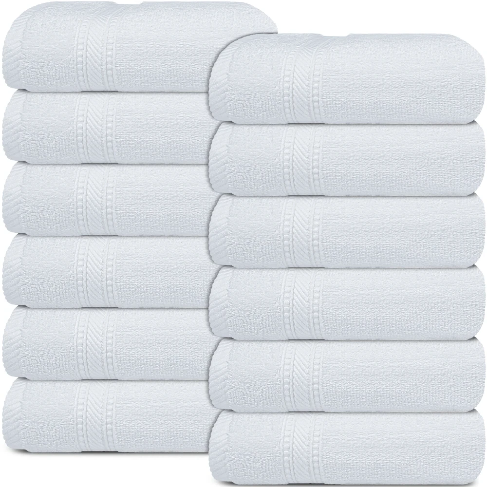 Prestige Luxury Face Towel – White 13″x13″ Prestige Luxury Face Towel – White 13″x13″