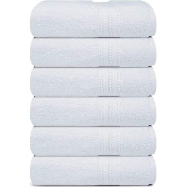 Prestige Luxury Hand Towel – White 16″x28″