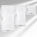 Towels Set 27x54 -16x27-12x12 Dimensions