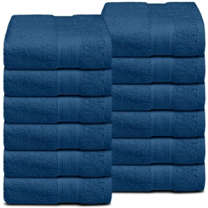 Whistler Premium Face Towel – Navy Blue 12″x12″