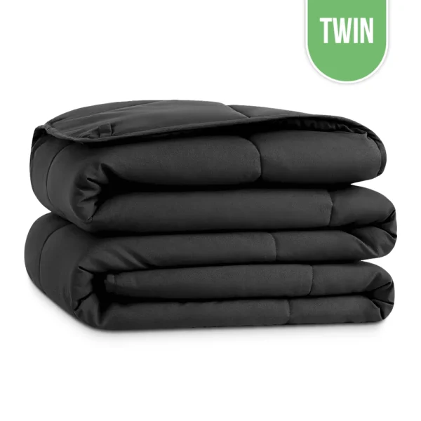 Premium Microfiber Comforter Twin 66"x90" - Dark Grey
