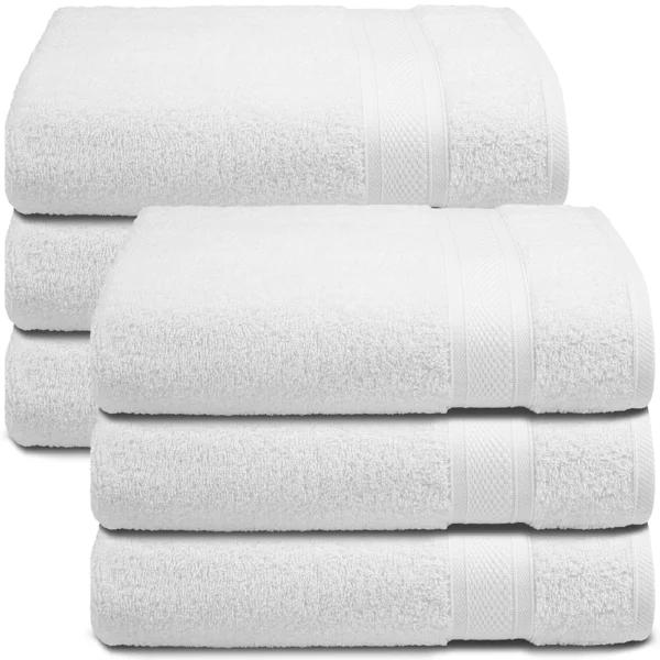 Imperial Premium White Bath Towel 24"x48"