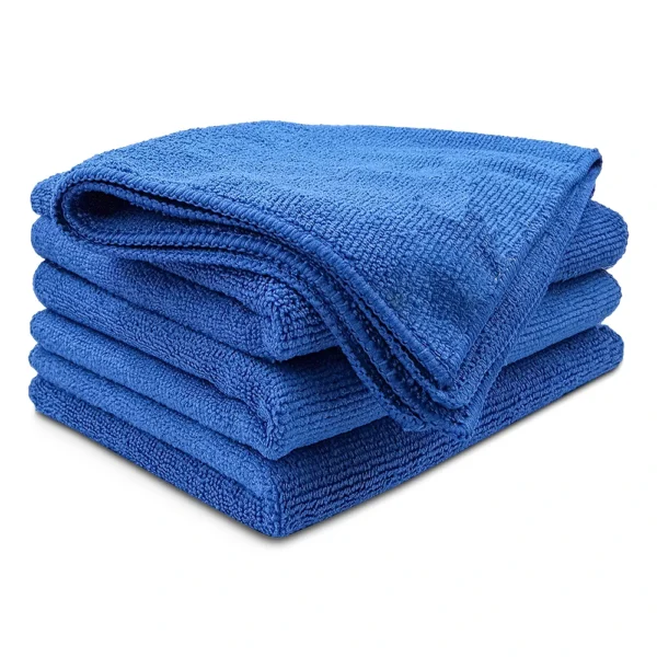 Premium Microfiber Navy Blue Towels - 16"x16"
