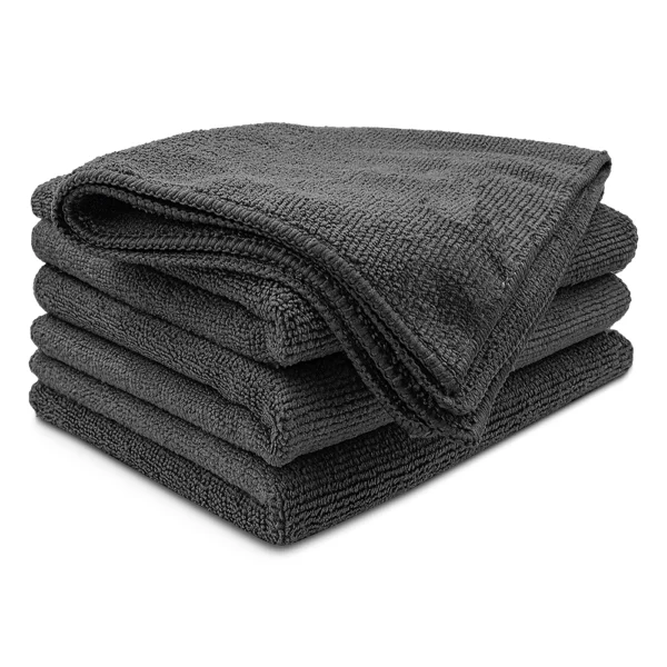 Premium Microfiber Grey Towels - 16"x16"