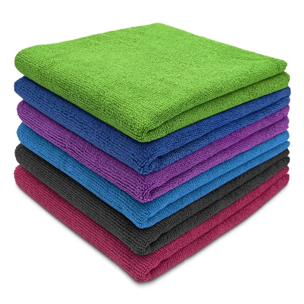 Premium Microfiber MultiColor Towels - 12"x12"